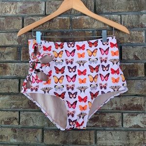 Kortni Jean butterfly high rise cut out bottoms